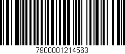 Código de barras (EAN, GTIN, SKU, ISBN): '7900001214563'