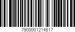 Código de barras (EAN, GTIN, SKU, ISBN): '7900001214617'