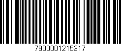 Código de barras (EAN, GTIN, SKU, ISBN): '7900001215317'