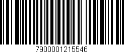 Código de barras (EAN, GTIN, SKU, ISBN): '7900001215546'