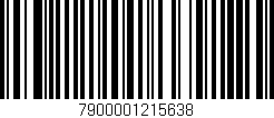 Código de barras (EAN, GTIN, SKU, ISBN): '7900001215638'