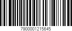 Código de barras (EAN, GTIN, SKU, ISBN): '7900001215645'