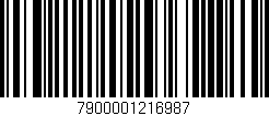 Código de barras (EAN, GTIN, SKU, ISBN): '7900001216987'