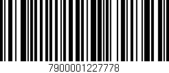 Código de barras (EAN, GTIN, SKU, ISBN): '7900001227778'