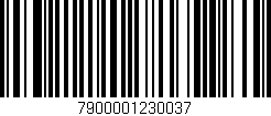 Código de barras (EAN, GTIN, SKU, ISBN): '7900001230037'