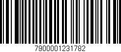 Código de barras (EAN, GTIN, SKU, ISBN): '7900001231782'