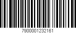 Código de barras (EAN, GTIN, SKU, ISBN): '7900001232161'