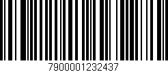 Código de barras (EAN, GTIN, SKU, ISBN): '7900001232437'