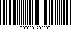 Código de barras (EAN, GTIN, SKU, ISBN): '7900001232789'