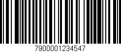 Código de barras (EAN, GTIN, SKU, ISBN): '7900001234547'