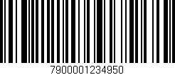 Código de barras (EAN, GTIN, SKU, ISBN): '7900001234950'