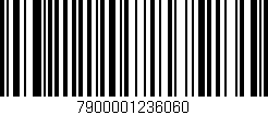 Código de barras (EAN, GTIN, SKU, ISBN): '7900001236060'