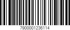 Código de barras (EAN, GTIN, SKU, ISBN): '7900001236114'