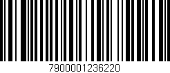 Código de barras (EAN, GTIN, SKU, ISBN): '7900001236220'