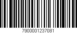 Código de barras (EAN, GTIN, SKU, ISBN): '7900001237081'