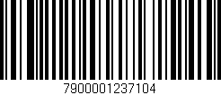 Código de barras (EAN, GTIN, SKU, ISBN): '7900001237104'