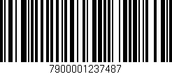 Código de barras (EAN, GTIN, SKU, ISBN): '7900001237487'