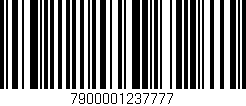 Código de barras (EAN, GTIN, SKU, ISBN): '7900001237777'