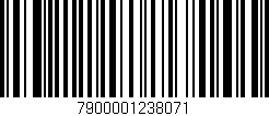 Código de barras (EAN, GTIN, SKU, ISBN): '7900001238071'