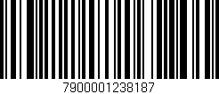 Código de barras (EAN, GTIN, SKU, ISBN): '7900001238187'