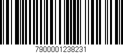 Código de barras (EAN, GTIN, SKU, ISBN): '7900001238231'