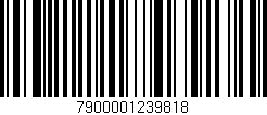 Código de barras (EAN, GTIN, SKU, ISBN): '7900001239818'