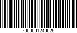 Código de barras (EAN, GTIN, SKU, ISBN): '7900001240029'