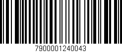 Código de barras (EAN, GTIN, SKU, ISBN): '7900001240043'
