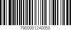 Código de barras (EAN, GTIN, SKU, ISBN): '7900001240050'