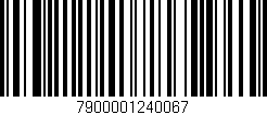 Código de barras (EAN, GTIN, SKU, ISBN): '7900001240067'