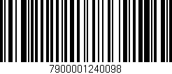 Código de barras (EAN, GTIN, SKU, ISBN): '7900001240098'