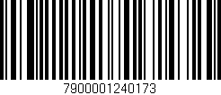 Código de barras (EAN, GTIN, SKU, ISBN): '7900001240173'