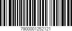 Código de barras (EAN, GTIN, SKU, ISBN): '7900001252121'