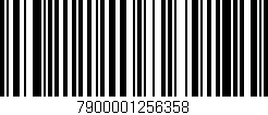 Código de barras (EAN, GTIN, SKU, ISBN): '7900001256358'