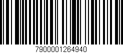 Código de barras (EAN, GTIN, SKU, ISBN): '7900001264940'
