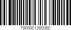 Código de barras (EAN, GTIN, SKU, ISBN): '7900001265060'