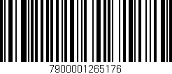 Código de barras (EAN, GTIN, SKU, ISBN): '7900001265176'