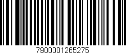 Código de barras (EAN, GTIN, SKU, ISBN): '7900001265275'
