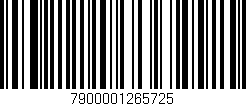 Código de barras (EAN, GTIN, SKU, ISBN): '7900001265725'