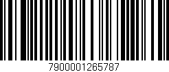 Código de barras (EAN, GTIN, SKU, ISBN): '7900001265787'