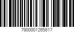 Código de barras (EAN, GTIN, SKU, ISBN): '7900001265817'