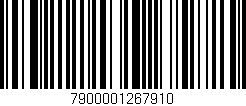 Código de barras (EAN, GTIN, SKU, ISBN): '7900001267910'