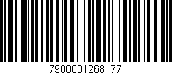 Código de barras (EAN, GTIN, SKU, ISBN): '7900001268177'
