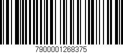 Código de barras (EAN, GTIN, SKU, ISBN): '7900001268375'
