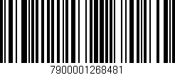 Código de barras (EAN, GTIN, SKU, ISBN): '7900001268481'