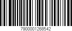 Código de barras (EAN, GTIN, SKU, ISBN): '7900001268542'
