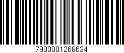 Código de barras (EAN, GTIN, SKU, ISBN): '7900001268634'