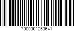 Código de barras (EAN, GTIN, SKU, ISBN): '7900001268641'