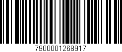 Código de barras (EAN, GTIN, SKU, ISBN): '7900001268917'