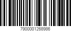 Código de barras (EAN, GTIN, SKU, ISBN): '7900001268986'